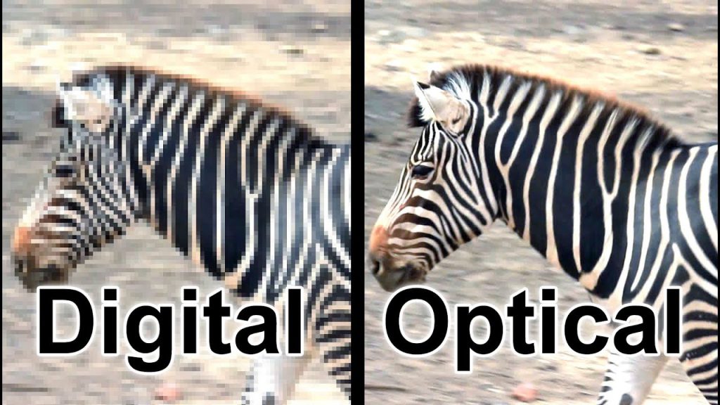 تفاوت زوم دیجیتال و زوم اپتیکال